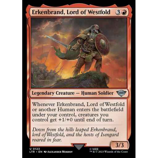The Lord of the Rings: Tales of Middle-earth - 123 - Erkenbrand, Lord of Westfold - Uncommon - R - Non-foil
