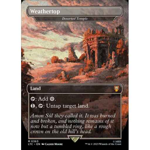 Tales of Middle-earth Commander - 363 - Deserted Temple - Mythic - C - Foil
