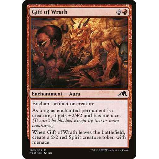 Kamigawa: Neon Dynasty - 143 - Gift of Wrath - Common - R - Non-foil