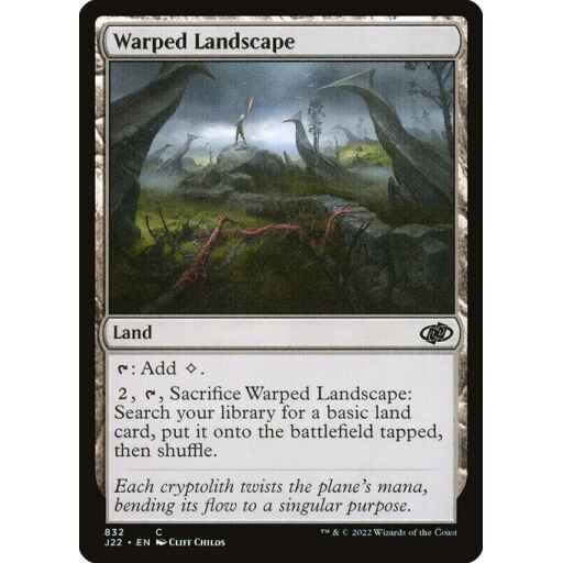 Jumpstart 2022 - 832 - Warped Landscape - Common - C - Non-foil