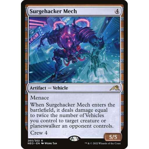 Kamigawa: Neon Dynasty - 260 - Surgehacker Mech - Rare - C - Non-foil