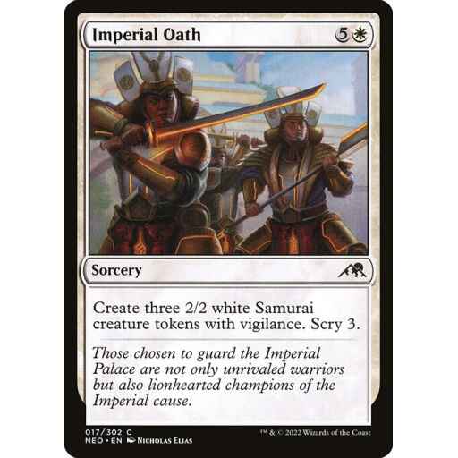 Kamigawa: Neon Dynasty - 17 - Imperial Oath - Common - W - Non-foil