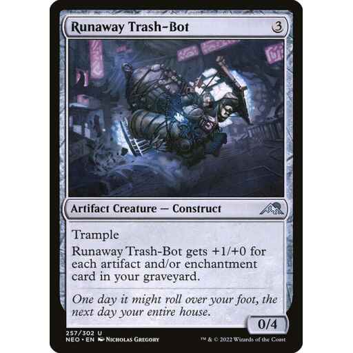 Kamigawa: Neon Dynasty - 257 - Runaway Trash-Bot - Uncommon - C - Non-foil