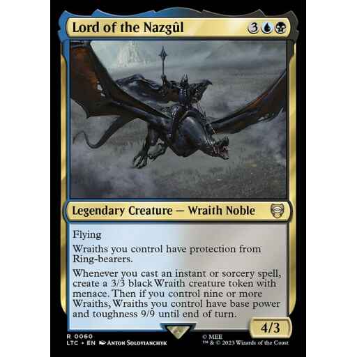 Tales of Middle-earth Commander - 60 - Lord of the Nazgûl - Rare - UB - Non-foil