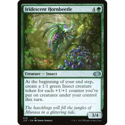 Jumpstart 2022 - 678 - Iridescent Hornbeetle - Uncommon - G - Non-foil