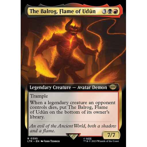 The Lord of the Rings: Tales of Middle-earth - 395 - The Balrog, Flame of Udûn - Rare - BR - Non-foil