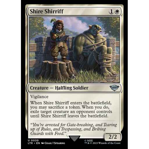 The Lord of the Rings: Tales of Middle-earth - 30 - Shire Shirriff - Uncommon - W - Non-foil