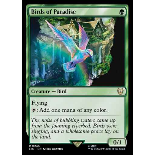 Tales of Middle-earth Commander - 235 - Birds of Paradise - Rare - G - Non-foil