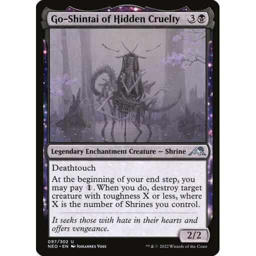 Kamigawa: Neon Dynasty - 97 - Go-Shintai of Hidden Cruelty - Uncommon - B - Non-foil