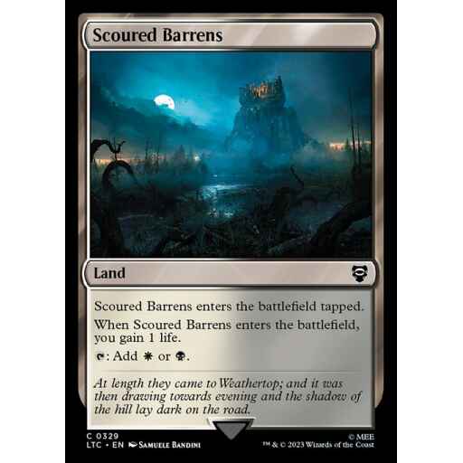 Tales of Middle-earth Commander - 329 - Scoured Barrens - Common - C - Non-foil