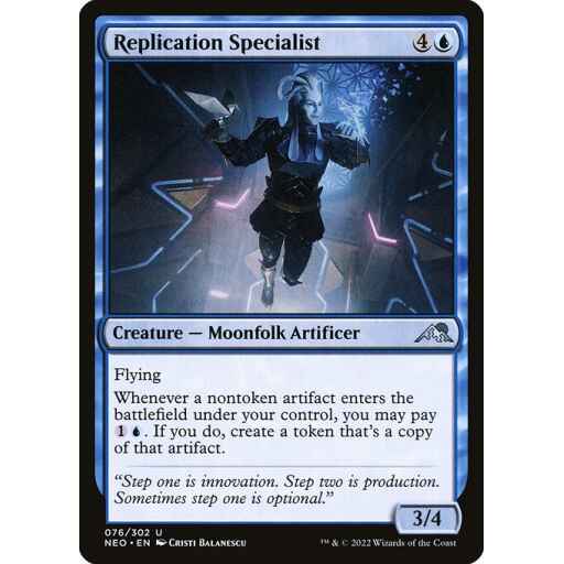 Kamigawa: Neon Dynasty - 76 - Replication Specialist - Uncommon - U - Non-foil