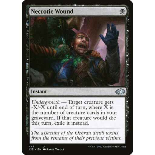 Jumpstart 2022 - 447 - Necrotic Wound - Uncommon - B - Non-foil