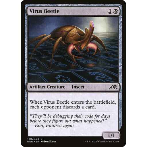 Kamigawa: Neon Dynasty - 128 - Virus Beetle - Common - B - Non-foil