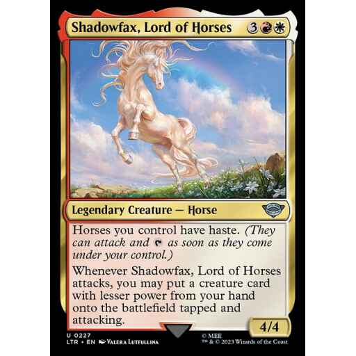The Lord of the Rings: Tales of Middle-earth - 227 - Shadowfax, Lord of Horses - Uncommon - WR - Foil