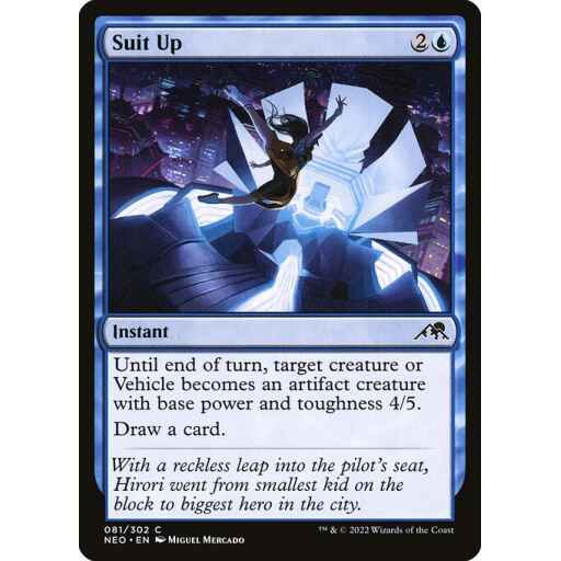 Kamigawa: Neon Dynasty - 81 - Suit Up - Common - U - Non-foil