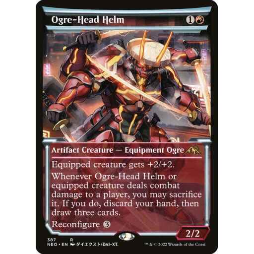 Kamigawa: Neon Dynasty - 387 - Ogre-Head Helm - Rare - R - Foil