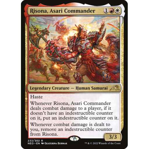 Kamigawa: Neon Dynasty - 233 - Risona, Asari Commander - Rare - WR - Non-foil