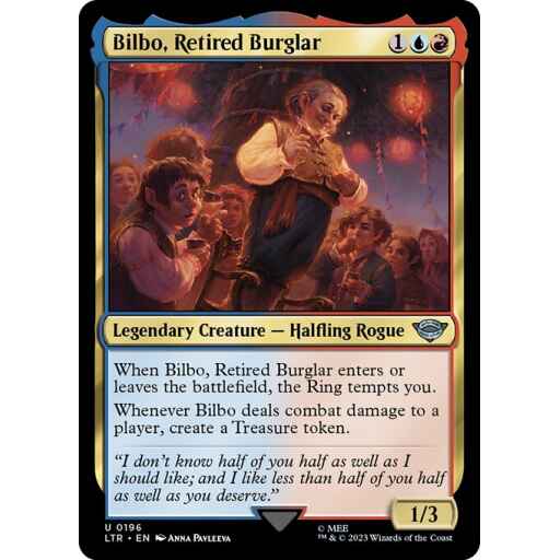 The Lord of the Rings: Tales of Middle-earth - 196 - Bilbo, Retired Burglar - Uncommon - UR - Foil