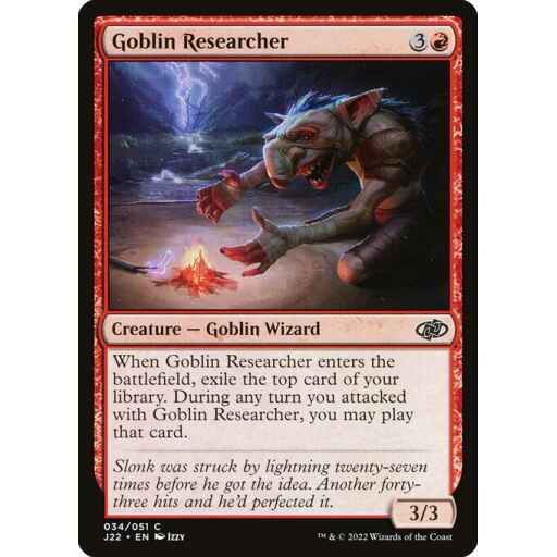 Jumpstart 2022 - 34 - Goblin Researcher - Common - R - Non-foil