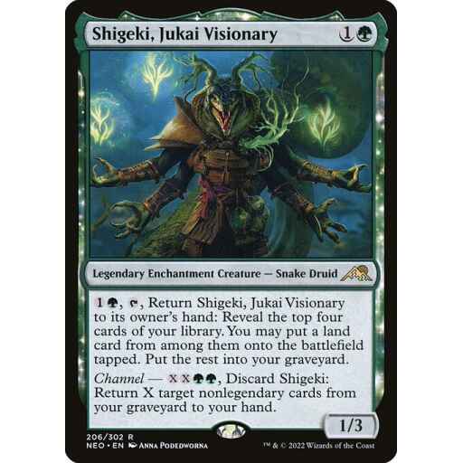 Kamigawa: Neon Dynasty - 206 - Shigeki, Jukai Visionary - Rare - G - Non-foil