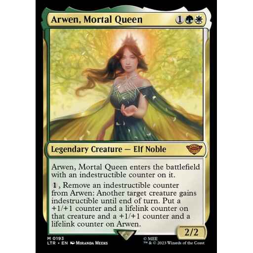 The Lord of the Rings: Tales of Middle-earth - 193 - Arwen, Mortal Queen - Mythic - WG - Non-foil