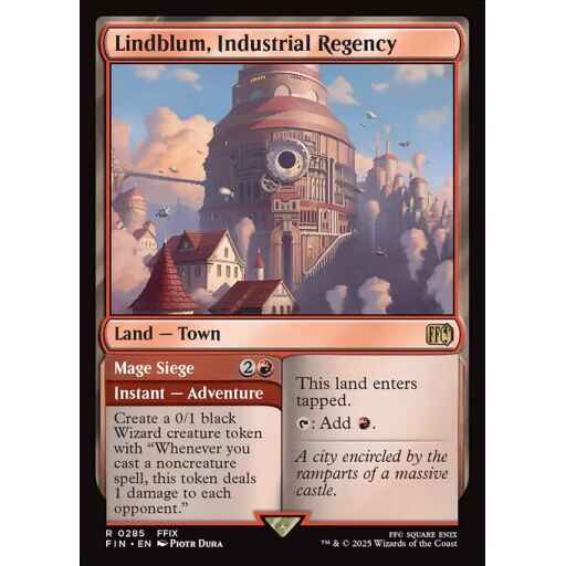 Final Fantasy - 285 - Lindblum, Industrial Regency // Mage Siege - Rare - C - Foil