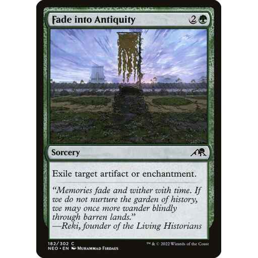 Kamigawa: Neon Dynasty - 182 - Fade into Antiquity - Common - G - Non-foil