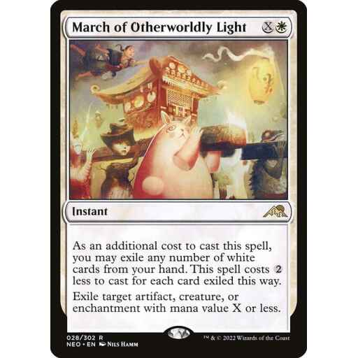 Kamigawa: Neon Dynasty - 28 - March of Otherworldly Light - Rare - W - Non-foil