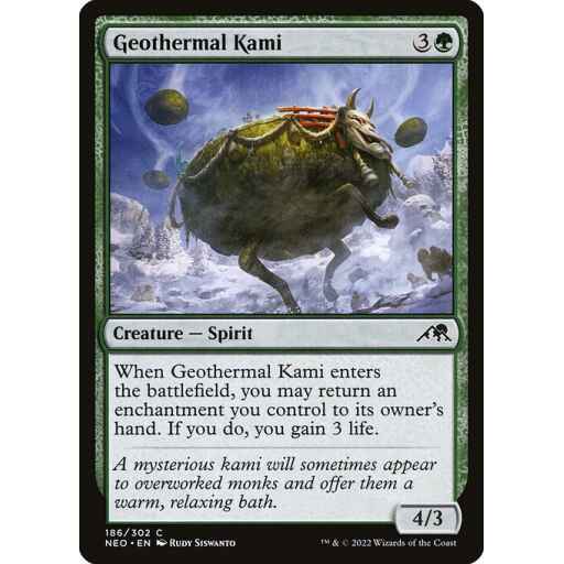 Kamigawa: Neon Dynasty - 186 - Geothermal Kami - Common - G - Foil