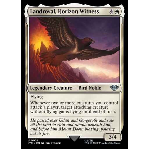 The Lord of the Rings: Tales of Middle-earth - 21 - Landroval, Horizon Witness - Uncommon - W - Non-foil
