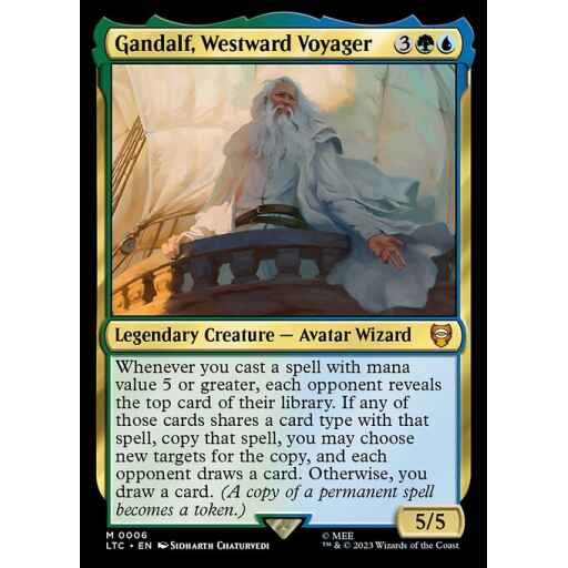Tales of Middle-earth Commander - 6 - Gandalf, Westward Voyager - Mythic - UG - Non-foil