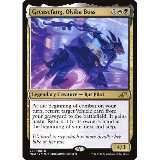 Kamigawa: Neon Dynasty - 220 - Greasefang, Okiba Boss - Rare - WB - Non-foil