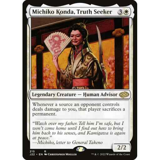 Jumpstart 2022 - 215 - Michiko Konda, Truth Seeker - Rare - W - Non-foil