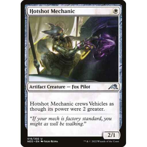 Kamigawa: Neon Dynasty - 16 - Hotshot Mechanic - Uncommon - W - Non-foil