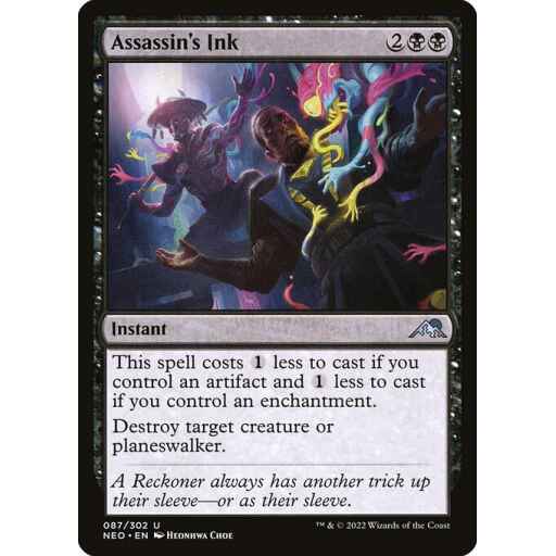 Kamigawa: Neon Dynasty - 87 - Assassin's Ink - Uncommon - B - Non-foil