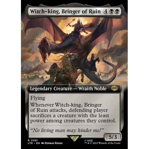 The Lord of the Rings: Tales of Middle-earth - 391 - Witch-king, Bringer of Ruin - Rare - B - Non-foil
