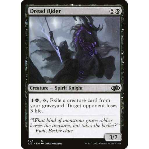 Jumpstart 2022 - 404 - Dread Rider - Common - B - Non-foil