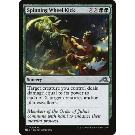 Kamigawa: Neon Dynasty - 207 - Spinning Wheel Kick - Uncommon - G - Non-foil