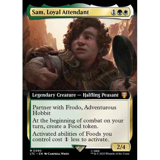 Tales of Middle-earth Commander - 90 - Sam, Loyal Attendant - Mythic - WG - Foil