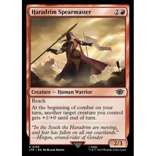 The Lord of the Rings: Tales of Middle-earth - 135 - Haradrim Spearmaster - Common - R - Foil