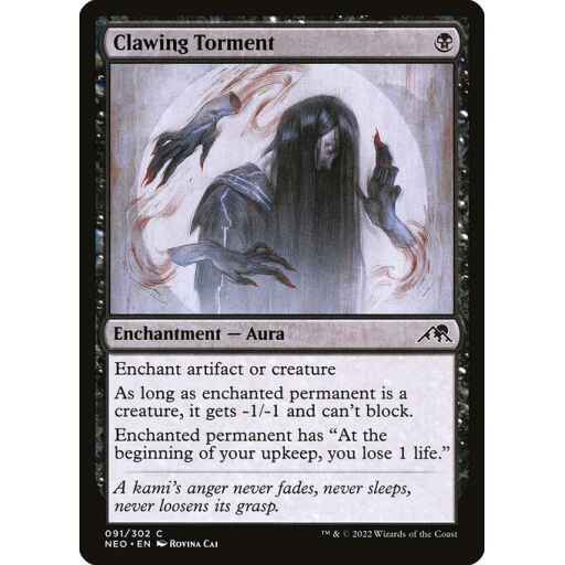 Kamigawa: Neon Dynasty - 91 - Clawing Torment - Common - B - Non-foil