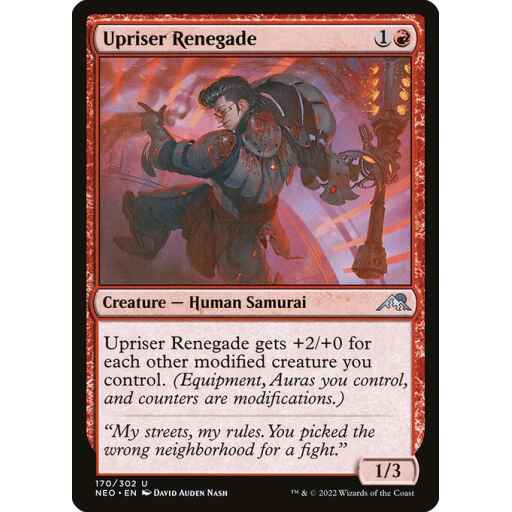 Kamigawa: Neon Dynasty - 170 - Upriser Renegade - Uncommon - R - Non-foil