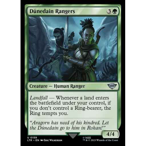 The Lord of the Rings: Tales of Middle-earth - 159 - Dúnedain Rangers - Uncommon - G - Non-foil