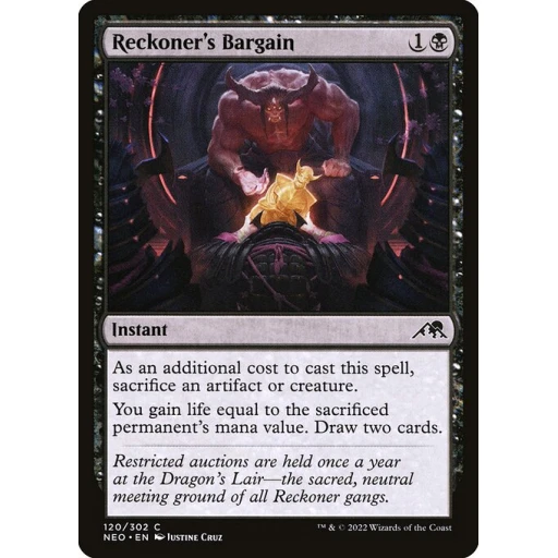 Kamigawa: Neon Dynasty - 120 - Reckoner's Bargain - Common - B - Non-foil