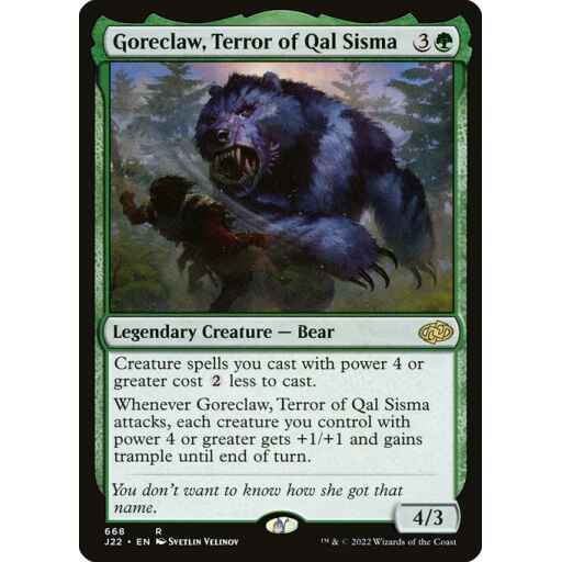 Jumpstart 2022 - 668 - Goreclaw, Terror of Qal Sisma - Rare - G - Non-foil