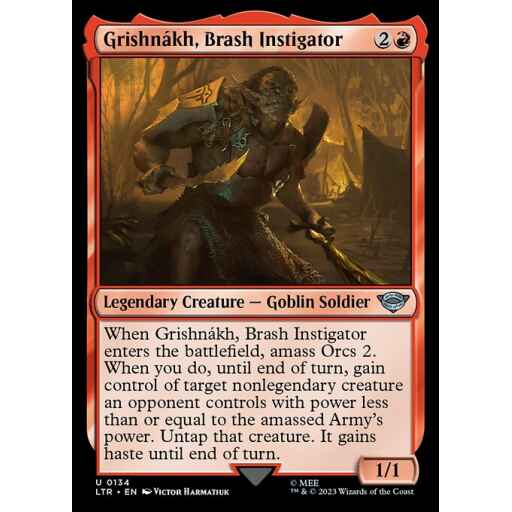 The Lord of the Rings: Tales of Middle-earth - 134 - Grishnákh, Brash Instigator - Uncommon - R - Non-foil
