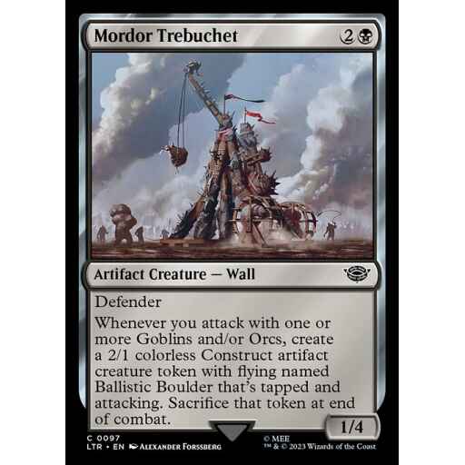 The Lord of the Rings: Tales of Middle-earth - 97 - Mordor Trebuchet - Common - B - Foil