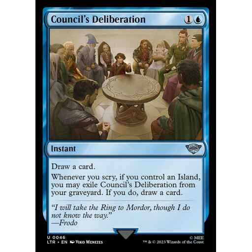 The Lord of the Rings: Tales of Middle-earth - 46 - Council's Deliberation - Uncommon - U - Non-foil