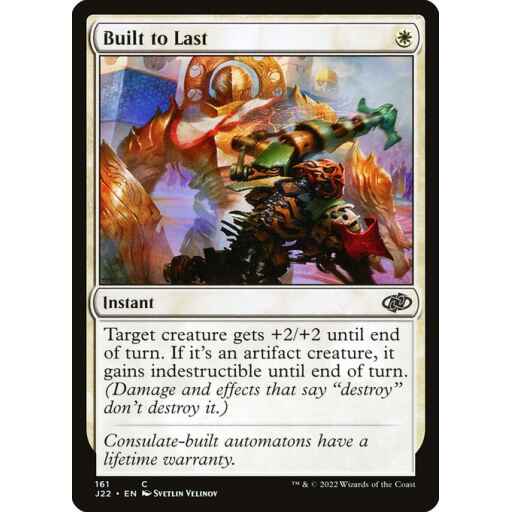 Jumpstart 2022 - 161 - Built to Last - Common - W - Non-foil