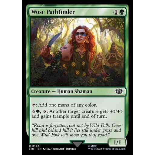 The Lord of the Rings: Tales of Middle-earth - 190 - Wose Pathfinder - Common - G - Foil